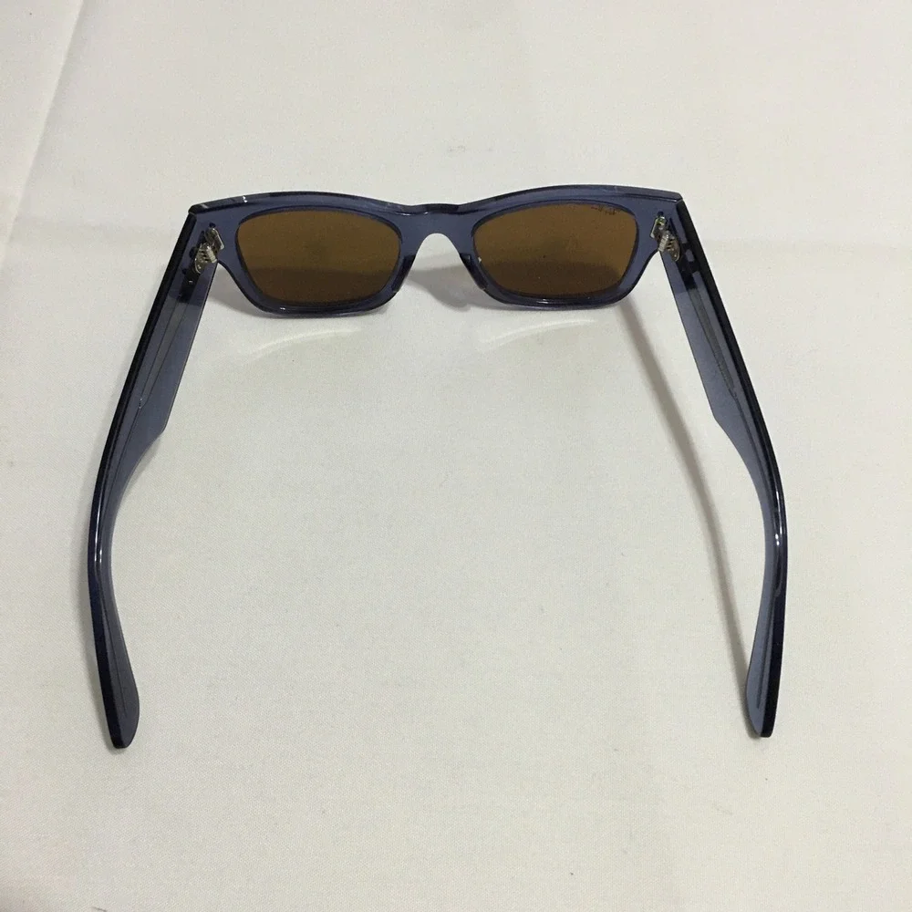 Ray-Ban Mega Wayfarer RB0840S Sunglasses Transparent Blue Frame Brown Lens Parts